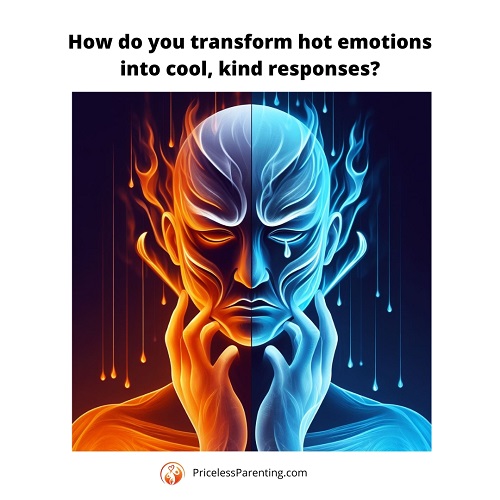 face turning from red hot anger to cool blue