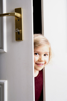 Child Opening Door