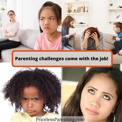 parenting problems - fighting, eye rolling, pouting, disrespect